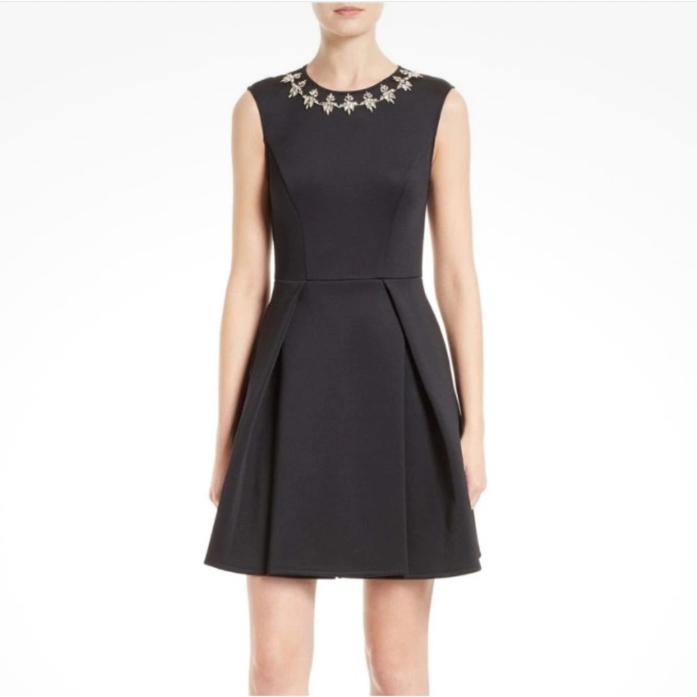 Ted Baker Joone Skater Dress Embellished Size 3/ US 8